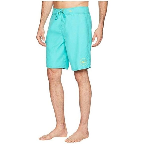 O'Neill Santa Cruz Solid 2.0 19 Boardshorts Size 32 in aqua - Picture 2 of 7